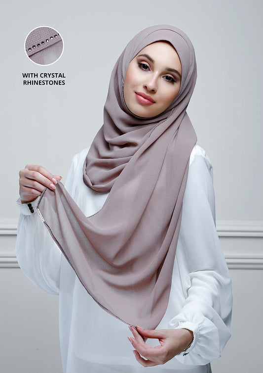 Rosewood with Crystals - BOKITTA Hijab- #style_jolie